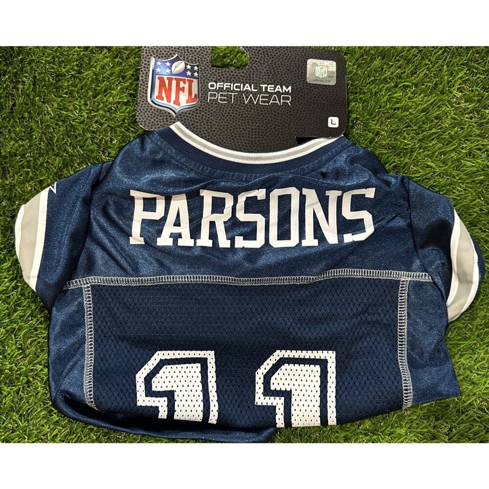Dallas Cowboys Pet Wear #11 Micah Parsons Jersey Size Large